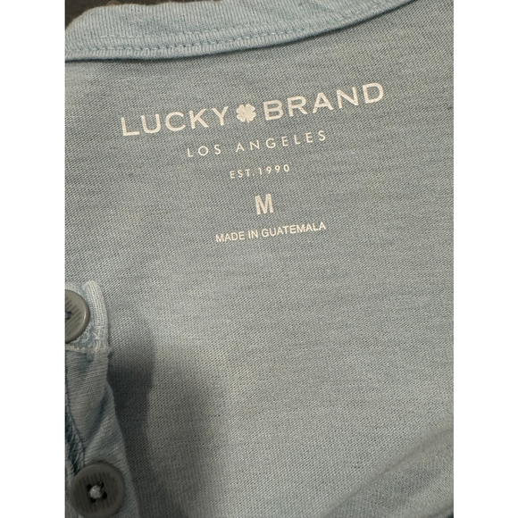 Men's Lucky Brand T-Shirt, Light Blue, Size M - Picture 4 of 6